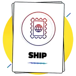 Ship card illustration