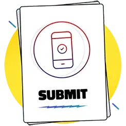 Submit card illustration